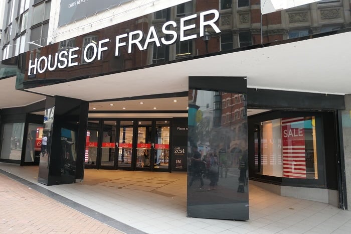House of Fraser to shut two more stores