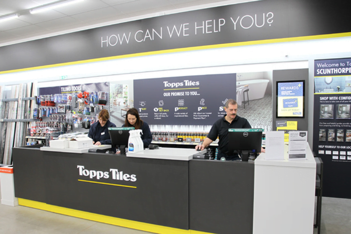 Record first half for Topps Tiles as revenue hits £119m