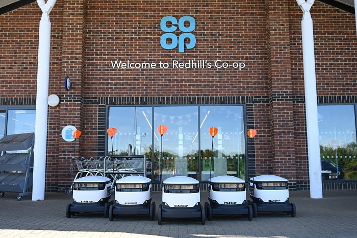 Co-op rolls out robot delivery service to towns in Northamptonshire