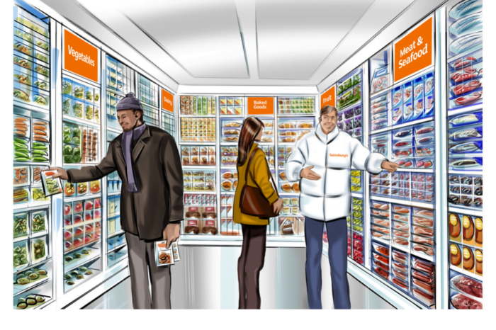 Sainsbury’s opens first-of-its kind walk-in freezer store