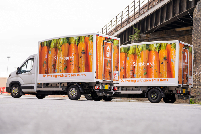 Sainsbury’s launches first store with fully electric delivery fleet