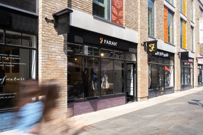 Farah opens new store in London’s Soho