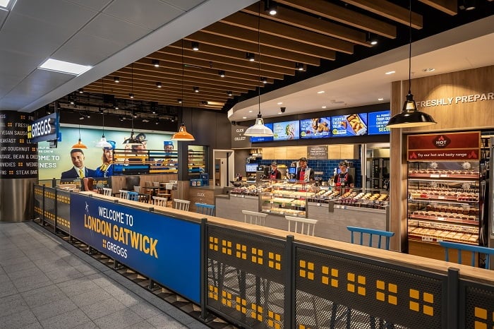 Greggs opens first London airport store at Gatwick