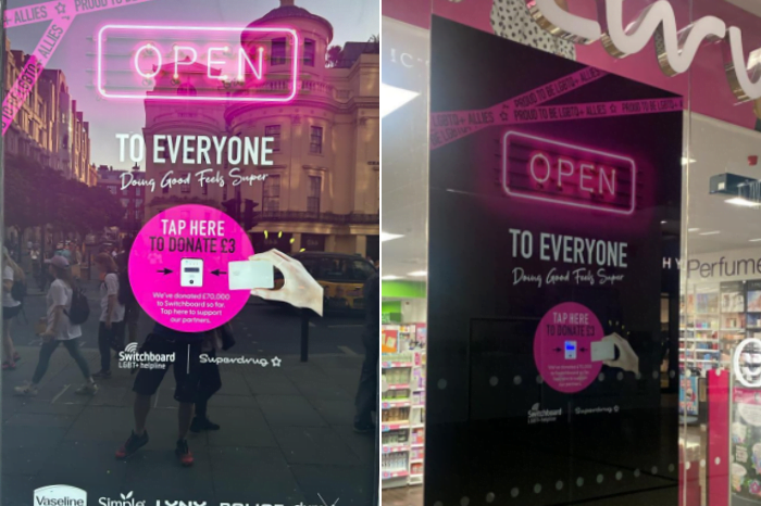Superdrug introduce ‘tap to donate’ windows to support Switchboard Helpline