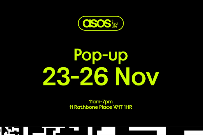 ASOS to open In Real Life pop-up on November 23