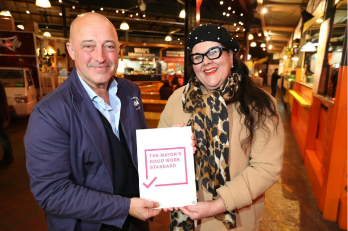 Mercato Metropolitano has been recognised by the Mayor of London’s Good Work Standard