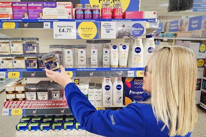 Tesco trials dedicated section in stores for menopause friendly products