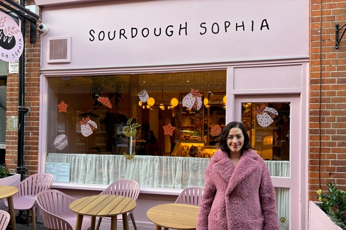 Self-starter Sourdough Sophia on the rise