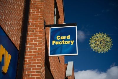 Cardfactory revenue rises 5.3% but like-for-like store sales fall